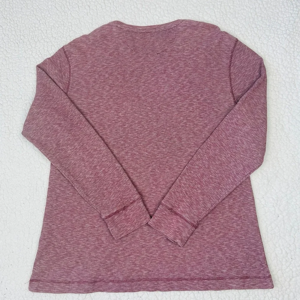 Banana Republic Thermal Shirt Men's XL Heather Gray Red Set of 2 Long Sleeve